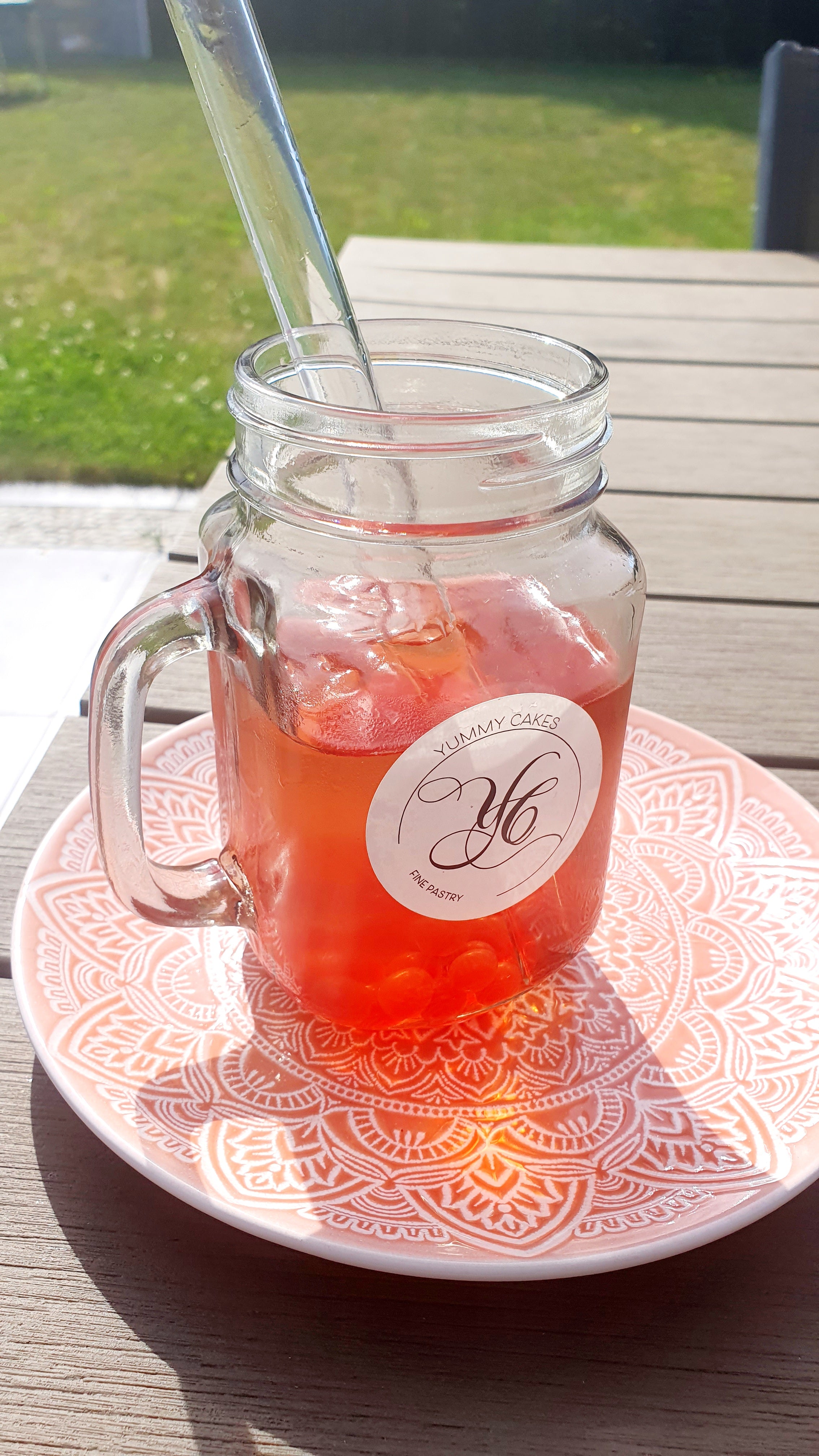 Bubble tea framboise/mangue
